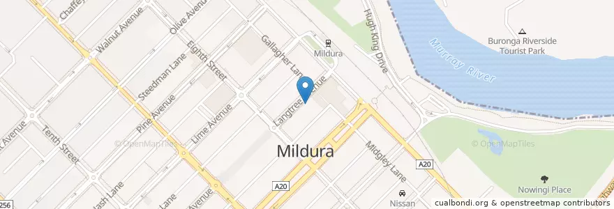 Mapa de ubicacion de doms en Australia, Victoria, Rural City Of Mildura.