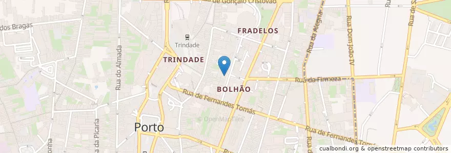 Mapa de ubicacion de Belíssimo en 葡萄牙, 北部大區, Área Metropolitana Do Porto, Porto, Porto, Cedofeita, Santo Ildefonso, Sé, Miragaia, São Nicolau E Vitória.