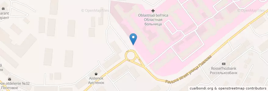 Mapa de ubicacion de Областная больница en Rusia, Северо-Западный Федеральный Округ, Óblast De Múrmansk, Городской Округ Мурманск.