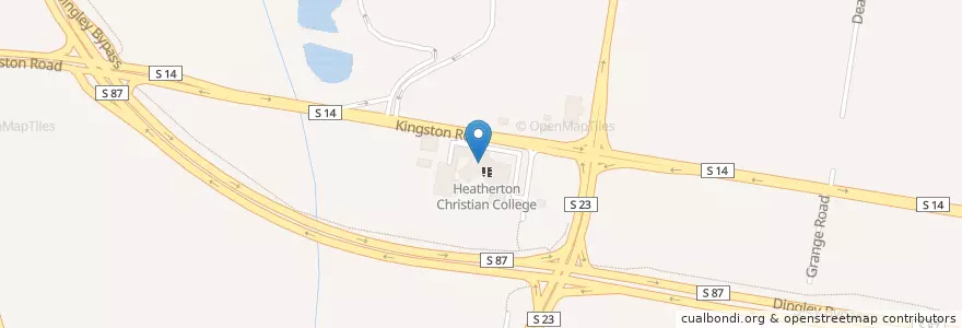 Mapa de ubicacion de Kingston City Church en オーストラリア, ビクトリア, City Of Kingston.