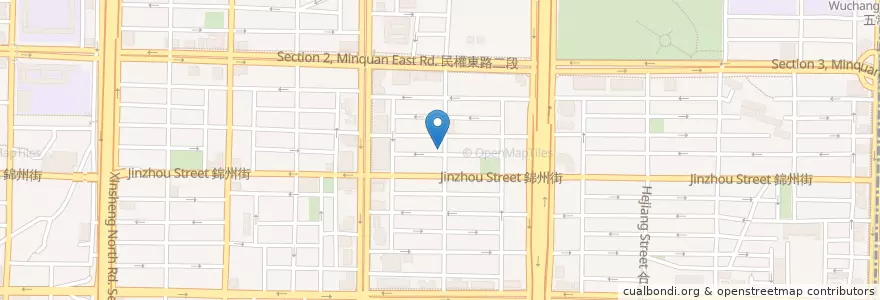 Mapa de ubicacion de 生機健康餐 en تایوان, 新北市, تایپه, 中山區.