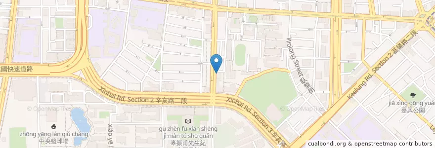 Mapa de ubicacion de 芝加哥比薩 en 臺灣, 新北市, 臺北市, 大安區.