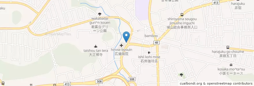 Mapa de ubicacion de ENEOS en Japão, 神奈川県, 相模原市, 緑区.