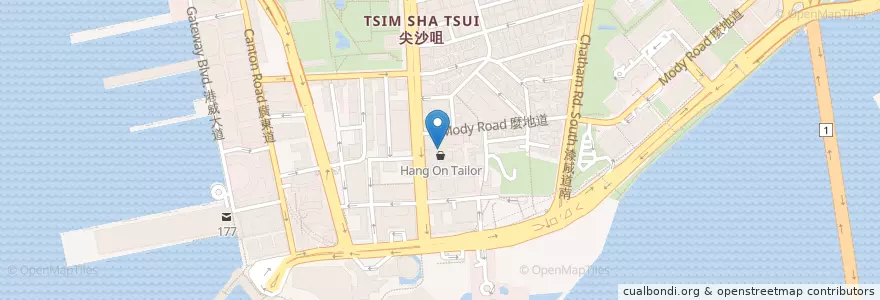 Mapa de ubicacion de Wakas Mess en China, Guangdong, Hongkong, New Territories, 油尖旺區 Yau Tsim Mong District.