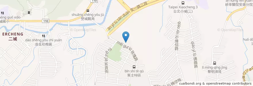 Mapa de ubicacion de 福德宮 en تايوان, تايبيه الجديدة, 新店區.