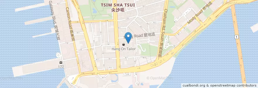 Mapa de ubicacion de The Delhi Club en 中国, 广东省, 香港 Hong Kong, 新界 New Territories, 油尖旺區 Yau Tsim Mong District.