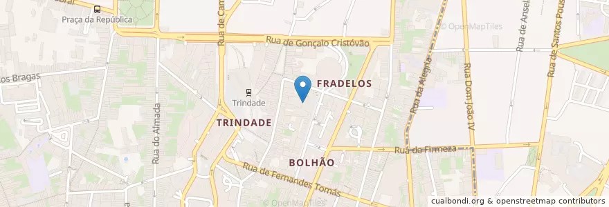 Mapa de ubicacion de Twiggy Piano Bar en Portogallo, Nord, Área Metropolitana Do Porto, Porto, Porto, Cedofeita, Santo Ildefonso, Sé, Miragaia, São Nicolau E Vitória.