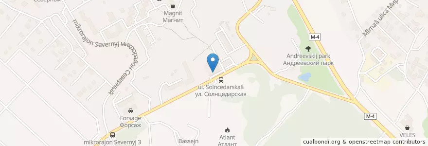 Mapa de ubicacion de Рынок Северный en Rusia, Южный Федеральный Округ, Krai De Krasnodar, Городской Округ Геленджик.