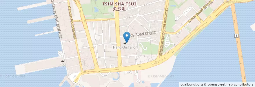Mapa de ubicacion de Baba Jee Mess en China, Guangdong, Hongkong, New Territories, 油尖旺區 Yau Tsim Mong District.