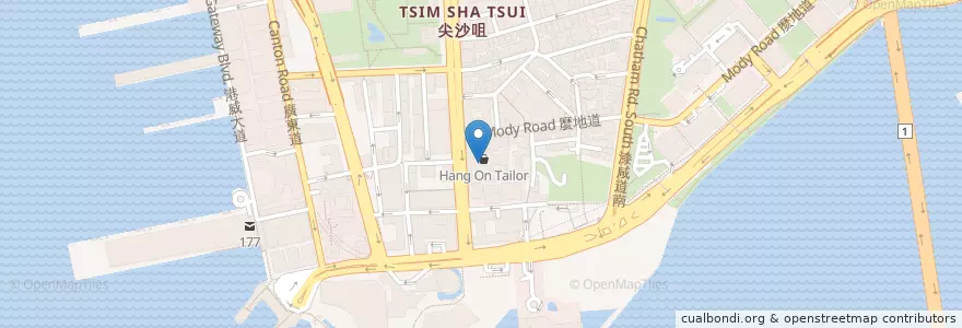 Mapa de ubicacion de Lahore Fastfood en الصين, غوانغدونغ, هونغ كونغ, الأقاليم الجديدة, 油尖旺區 Yau Tsim Mong District.