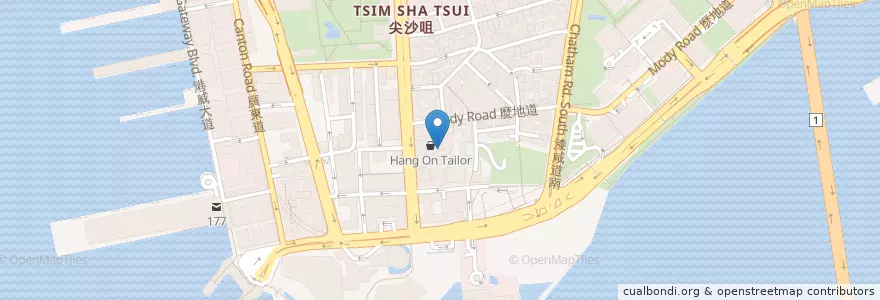 Mapa de ubicacion de Swagat en 中国, 広東省, 香港, 新界, 油尖旺區 Yau Tsim Mong District.