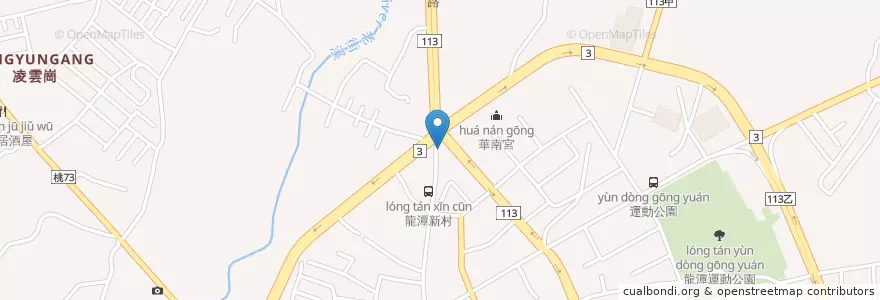 Mapa de ubicacion de 華南商業銀行 en Taiwan, 桃園市, 龍潭區.