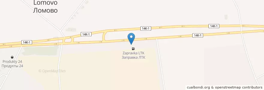 Mapa de ubicacion de ЛТК en Rusland, Centraal Federaal District, Oblast Belgorod, Корочанский Район, Ломовское Сельское Поселение.