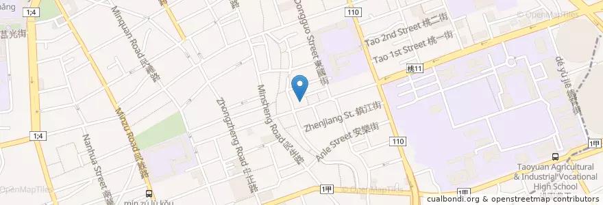 Mapa de ubicacion de 救國團桃園社研中心 en Taiwan, Taoyuan, Taoyuan.