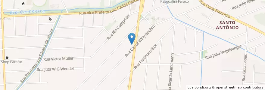 Mapa de ubicacion de Associação Casa do Adalto - Apoio às Crianças e Adolescentes en البَرَازِيل, المنطقة الجنوبية, سانتا كاتارينا, Região Geográfica Intermediária De Joinville, Microrregião De Joinville, Joinville.