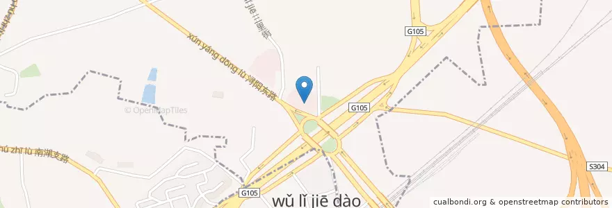 Mapa de ubicacion de 同盛楼 en 中国, 江西省, 九江市, 浔阳区 (Xunyang), 濂溪区 (Lianxi), 白水湖街道.