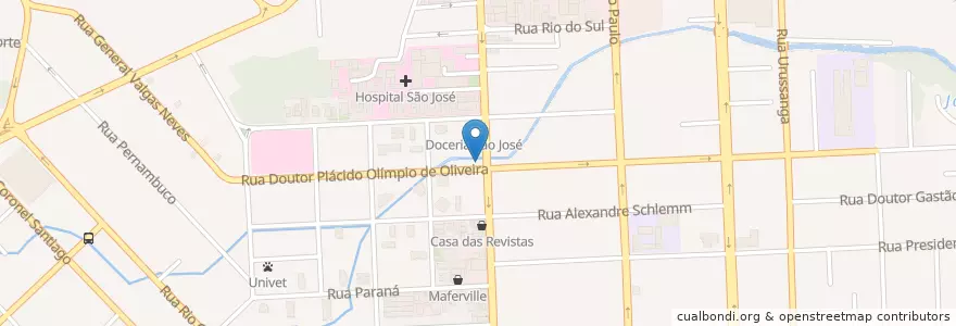 Mapa de ubicacion de Projeto Novos Rumos en Brasil, Región Sur, Santa Catarina, Região Geográfica Intermediária De Joinville, Microrregião De Joinville, Joinville.