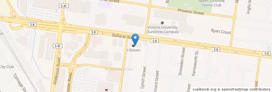 Mapa de ubicacion de Domino's en Austrália, Victoria, City Of Brimbank.