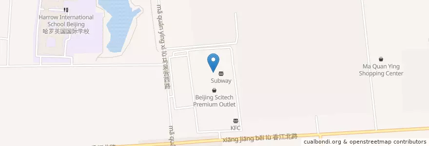 Mapa de ubicacion de Starbucks en China, Peking, Hebei, 朝阳区 / Chaoyang.