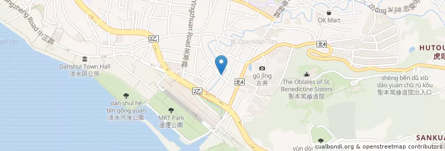 Mapa de ubicacion de 機車停車場 en 타이완, 신베이 시, 단수이 구.