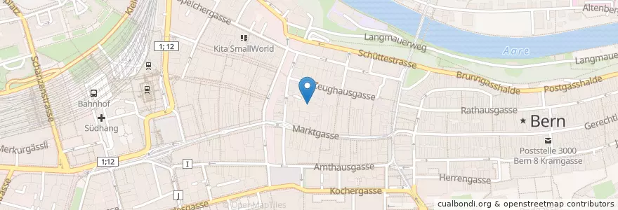 Mapa de ubicacion de Migros Restaurant en Schweiz/Suisse/Svizzera/Svizra, Bern/Berne, Verwaltungsregion Bern-Mittelland, Verwaltungskreis Bern-Mittelland, Bern.