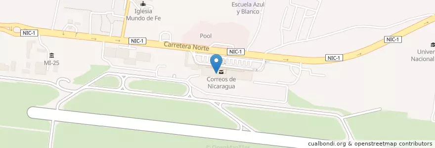 Mapa de ubicacion de Pris Kaffee en 니카라과, Departamento De Managua, Managua (Municipio).