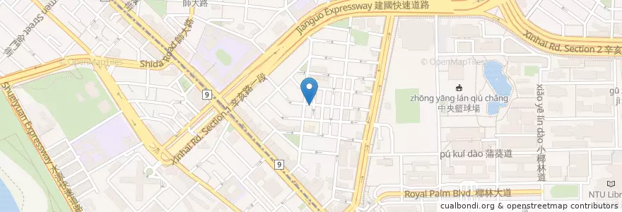 Mapa de ubicacion de 阿英餐廳 en 臺灣, 新北市, 臺北市.
