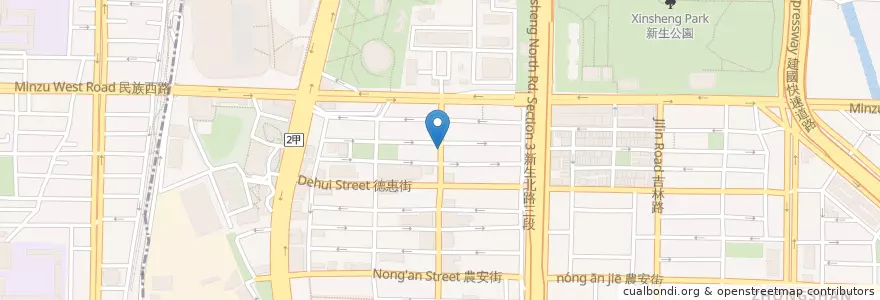 Mapa de ubicacion de 古早味切仔麵 en تایوان, 新北市, تایپه.
