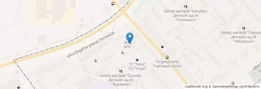 Mapa de ubicacion de Сбербанк en روسيا, Центральный Федеральный Округ, محافظة موسكو, Городской Округ Воскресенск.