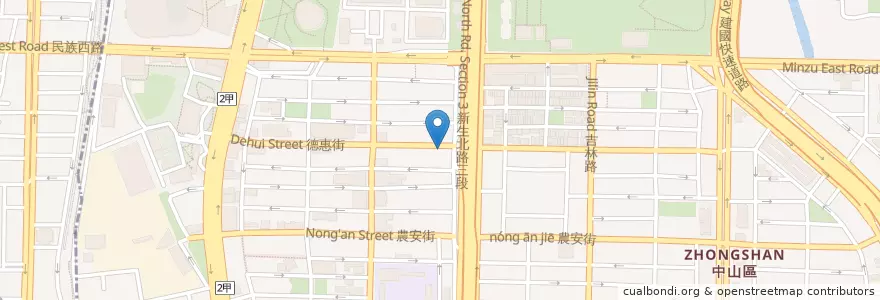 Mapa de ubicacion de ALL Pasta en 臺灣, 新北市, 臺北市, 中山區.