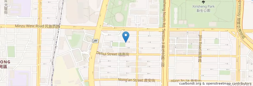 Mapa de ubicacion de 新興長老教會 en 台湾, 新北市, 台北市.