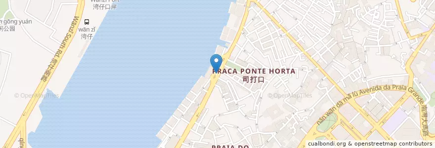 Mapa de ubicacion de 司打口總站 Praça Ponte Horta / Terminal en China, Macau, Guangdong, Macau, 珠海市, 香洲区.