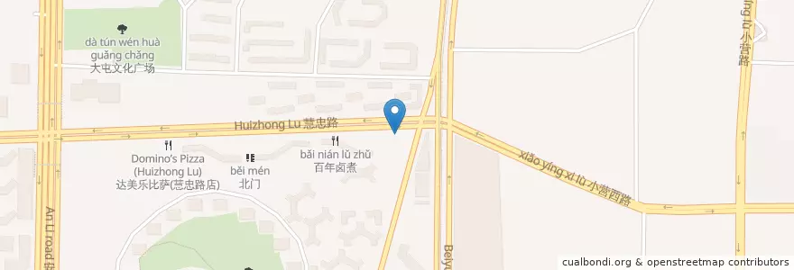 Mapa de ubicacion de 龙顺园麻辣香锅 en 中国, 北京市, 河北省, 朝阳区.