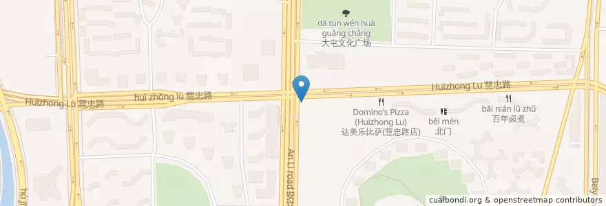 Mapa de ubicacion de 交通银行 Bank of Communications en Cina, Pechino, Hebei, 朝阳区 / Chaoyang.
