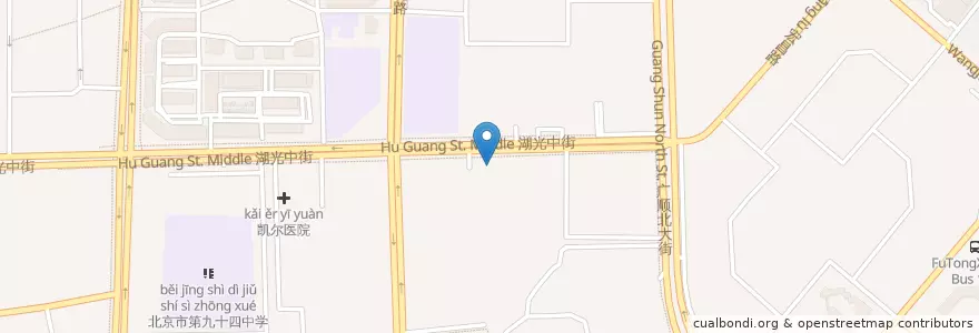 Mapa de ubicacion de 坦坦大炉 en China, Beijing, Hebei, Chaoyang District.