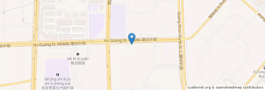 Mapa de ubicacion de 湘西土菜 en 中国, 北京市, 河北省, 朝阳区 / Chaoyang.