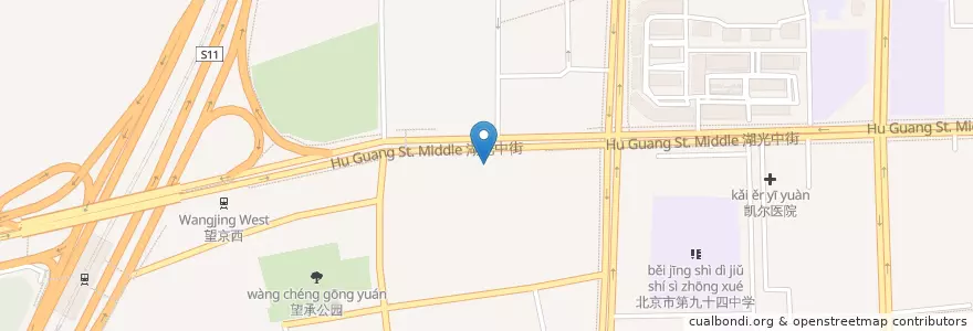 Mapa de ubicacion de 邮政储蓄 en China, Beijing, Hebei, 朝阳区 / Chaoyang.