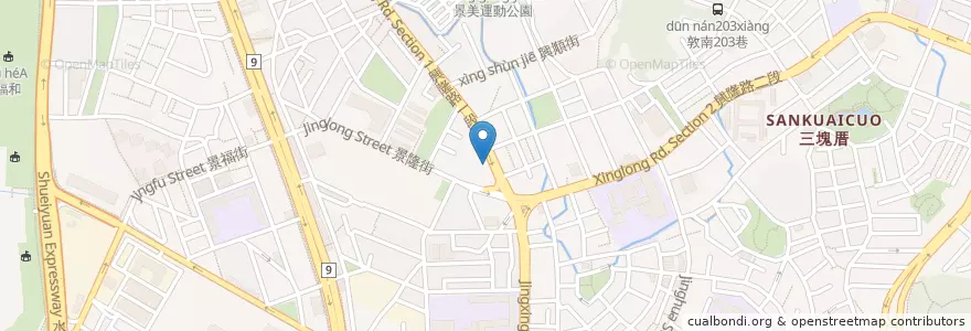 Mapa de ubicacion de 興隆小館 en Тайвань, Новый Тайбэй, Тайбэй, 文山區.