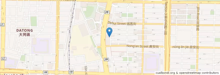Mapa de ubicacion de 女王漢堡炸雞 en Taiwan, Nuova Taipei, Taipei.