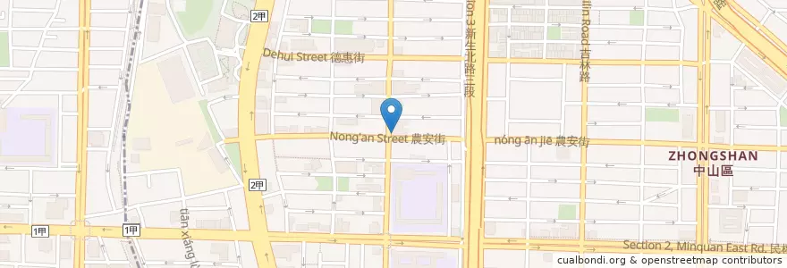Mapa de ubicacion de 臺北圓山郵局 en تايوان, تايبيه الجديدة, تايبيه, 中山區.