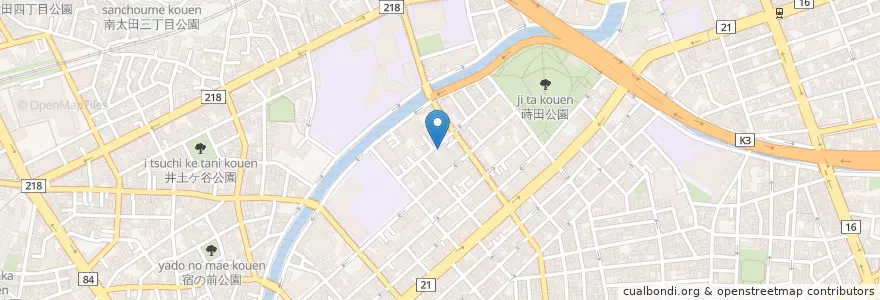Mapa de ubicacion de cafe and restaurant ルシェール en ژاپن, 神奈川県, 横浜市, 南区.