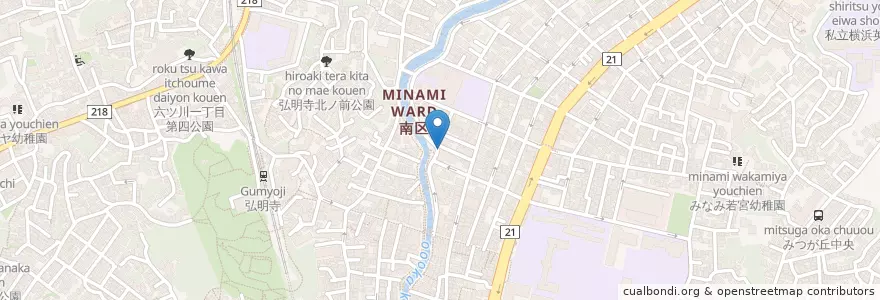 Mapa de ubicacion de アイペック en Japan, 神奈川県, Yokohama, 南区.