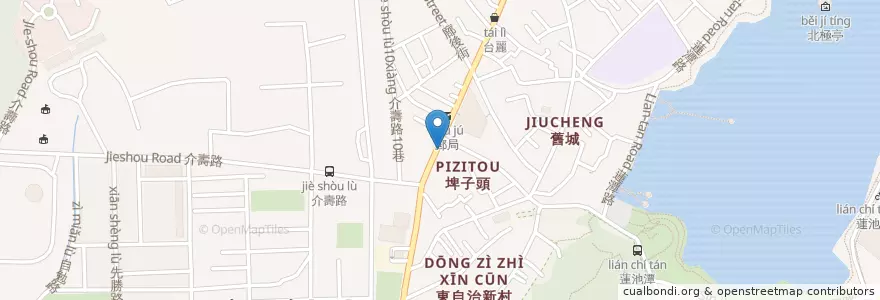 Mapa de ubicacion de 牛魔王牛排 en Taiwan, Kaohsiung, 左營區.