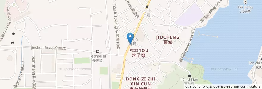 Mapa de ubicacion de 馨饗食城 en تايوان, كاوهسيونغ, 左營區.
