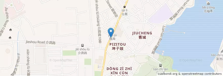 Mapa de ubicacion de 翠園（台芳） en Tayvan, Kaohsiung, 左營區.