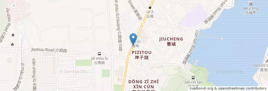 Mapa de ubicacion de 正忠排骨飯 en 台湾, 高雄市, 左営区.