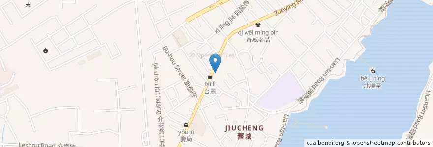 Mapa de ubicacion de 冠軍鴨 en Taïwan, Kaohsiung, 左營區.