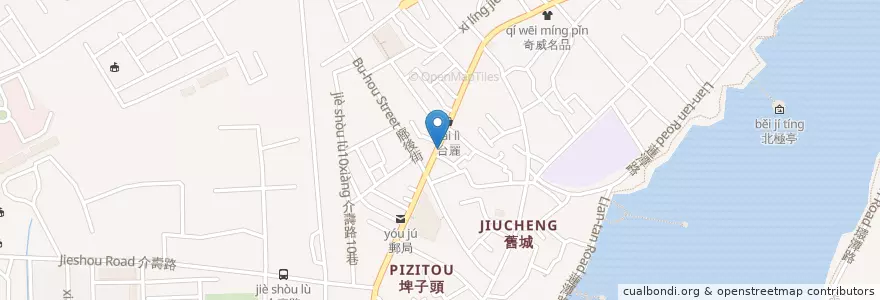 Mapa de ubicacion de 碗粿王 en Taiwán, Kaohsiung, 左營區.
