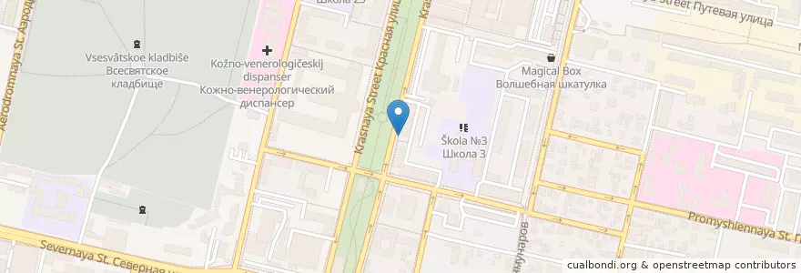 Mapa de ubicacion de Леди Мармелад en Rusia, Южный Федеральный Округ, Krai De Krasnodar, Городской Округ Краснодар.