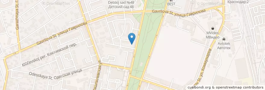 Mapa de ubicacion de Кафе "Любо" en Rusia, Южный Федеральный Округ, Krai De Krasnodar, Городской Округ Краснодар.